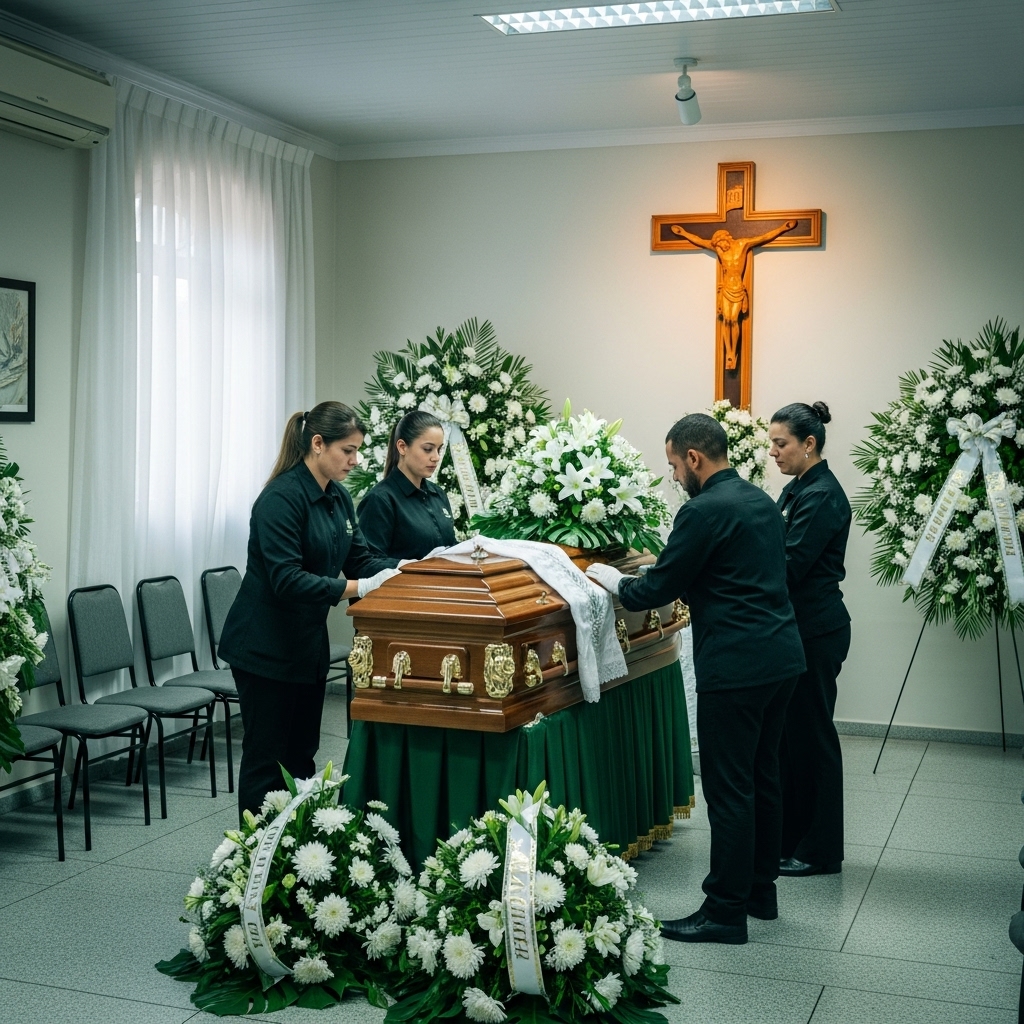 Serviço de necromaquiagem